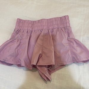 Free People Movement Get Your Flirt On Peony Pink Shorts